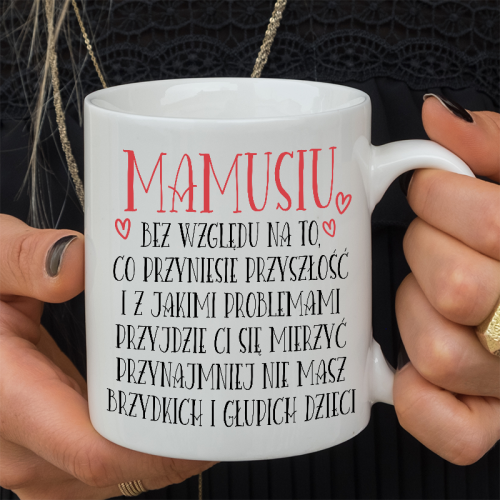 Kubek z nadrukiem Mamusiu