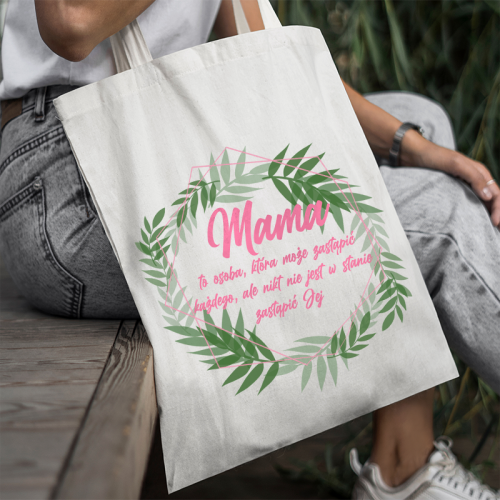 Torba bawełniana Mama to osoba