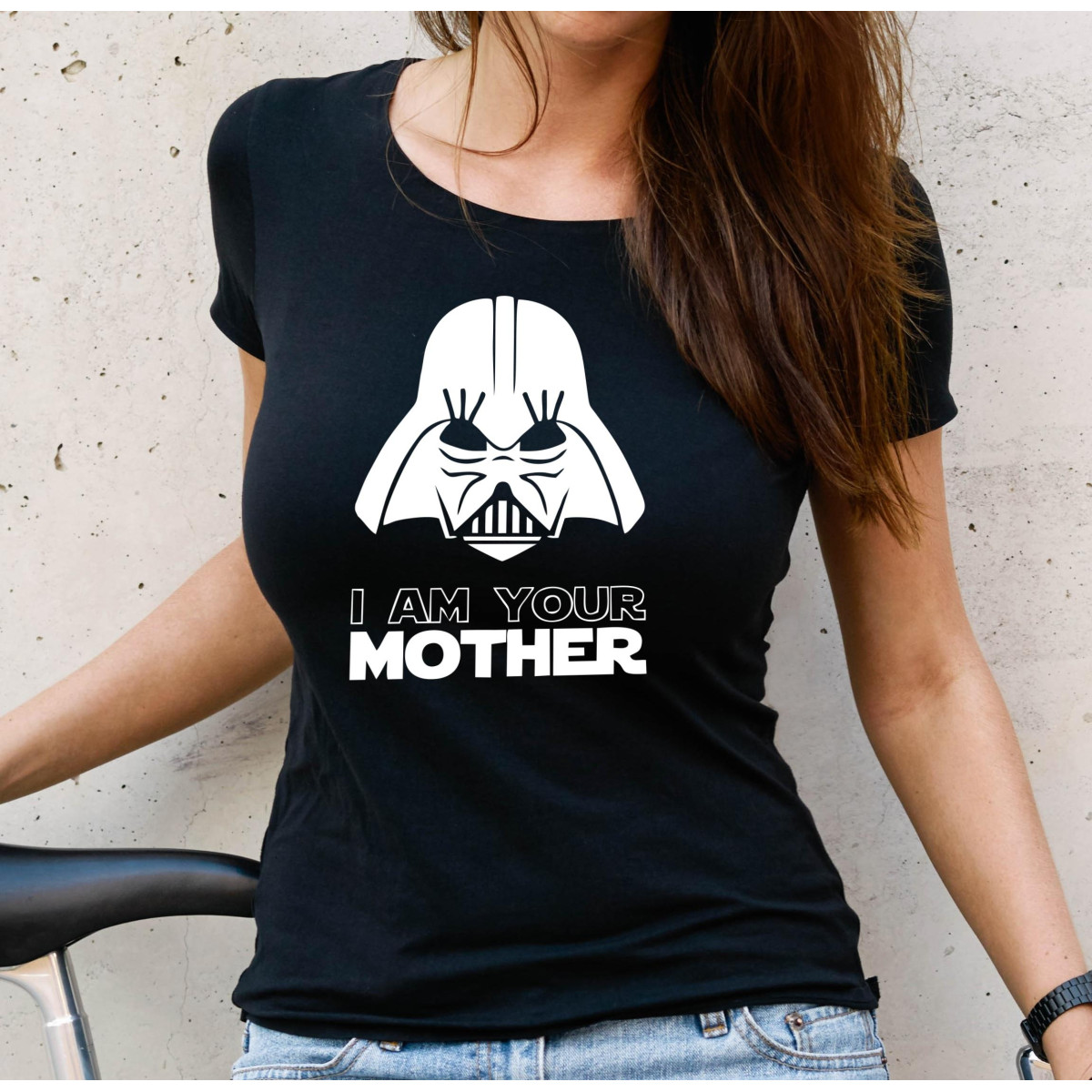 t-shirt i'm your mother czarna