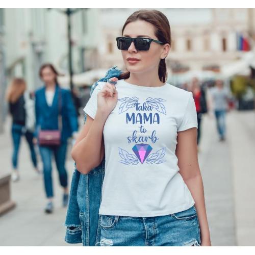 T-shirt lady slim DTG  Kochana mama 2