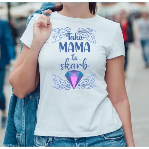 T-shirt lady slim DTG  Kochana mama 2