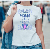 T-shirt lady slim DTG  Kochana mama 2