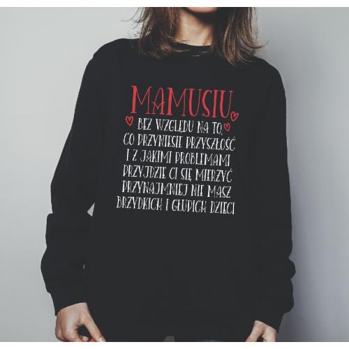 Bluza oversize czarna Mamusia