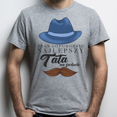 T-shirt oversize szara...