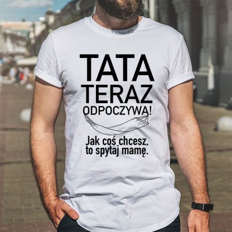 T-shirt oversize Tata teraz odpoczywa