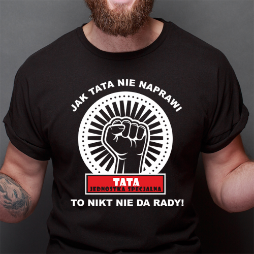 T-shirt czarny Tata...