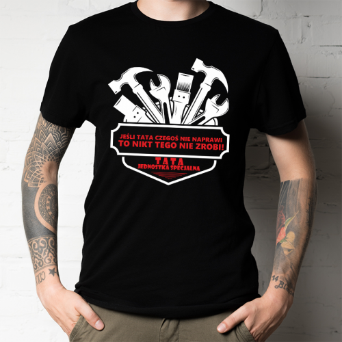 T-shirt czarny Tata...