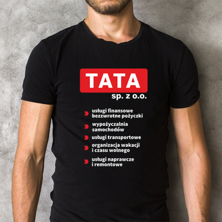 T-shirt czarny Tata Sp