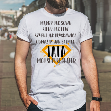T-shirt oversize Tata Mój Superbohater