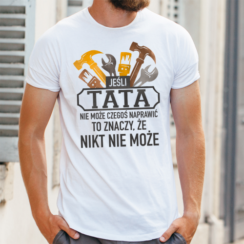 T-shirt oversize Jeśli Tata...