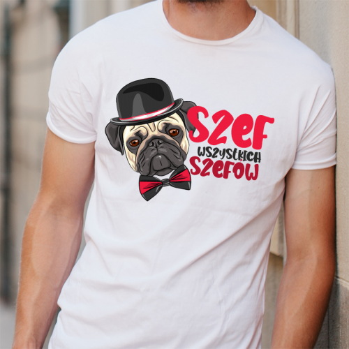 T-shirt oversize DTG Szef...