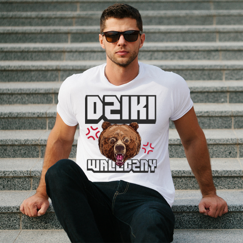 T-shirt oversize DTG Dziki...