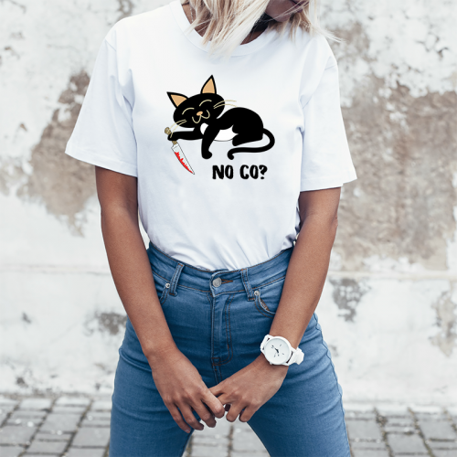 T-shirt lady slim DTG No co?