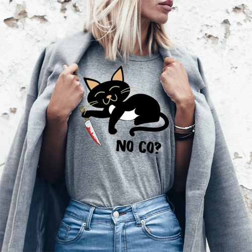 T-shirt Lady szary No co?