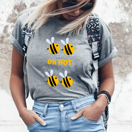 T-shirt Lady szary Bee Bee or not Bee Bee