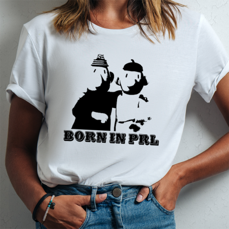 T-shirt lady slim DTG Born In Prl sztama