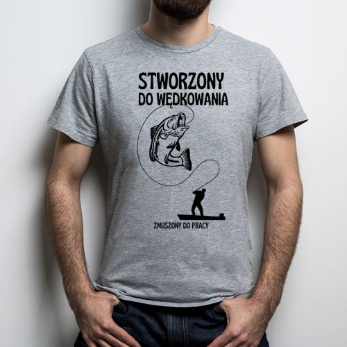 T-shirt oversize szary...