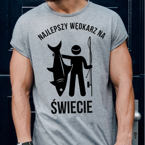 T-shirt oversize szary...