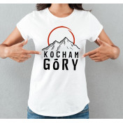 T-shirt lady slim DTG  Kocham góry