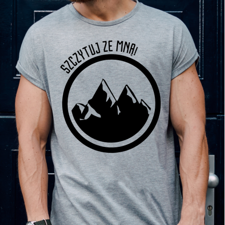 T-shirt Oversize Szary | Szczytuj ze mną