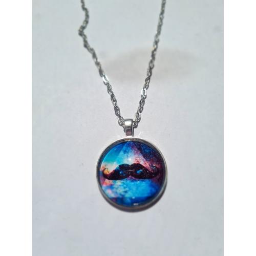 wisiorek round WĄSY silver...