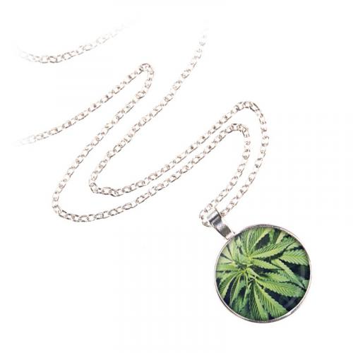 wisiorek round MOON silver