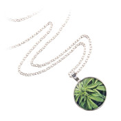 wisiorek round MOON silver