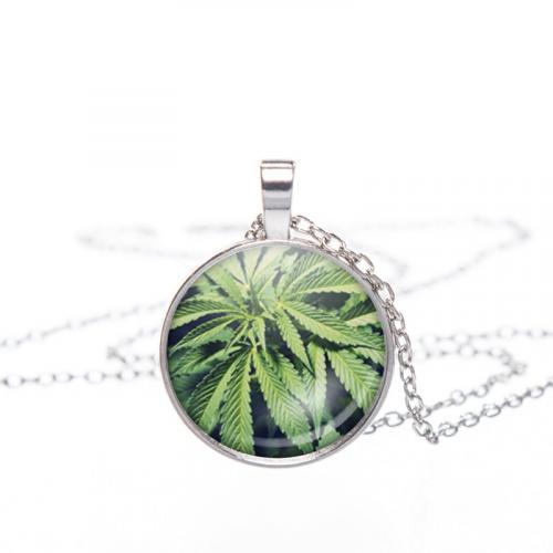 wisiorek round MOON silver