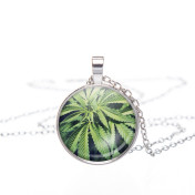 wisiorek round MOON silver