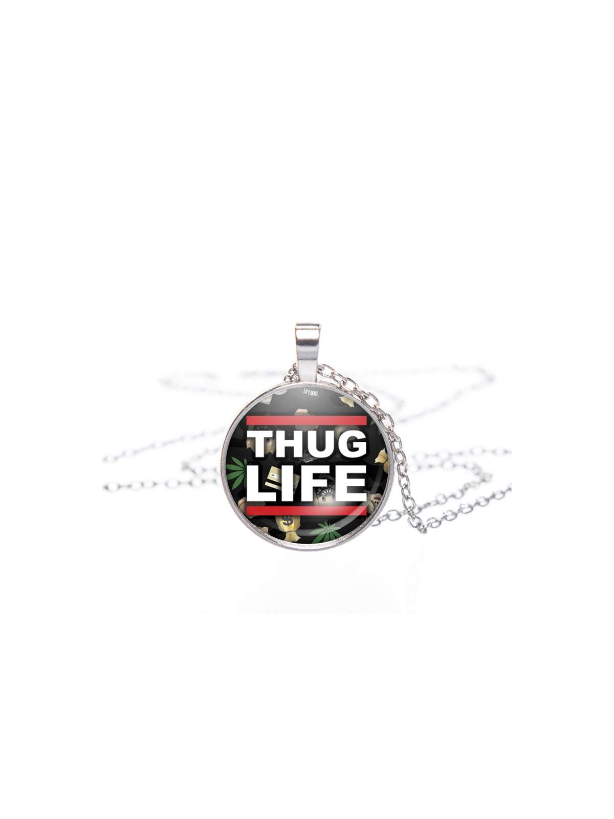 wisiorek round MOON silver