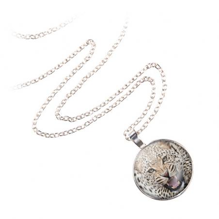 wisiorek round MOON silver