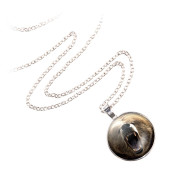 wisiorek round MOON silver