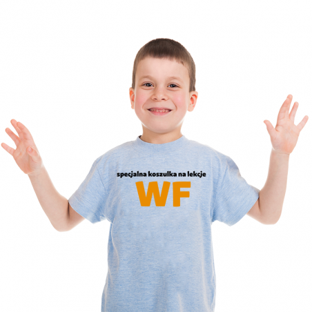 T-shirt Kids Szary | Specjalna Koszulka na lekcje WF