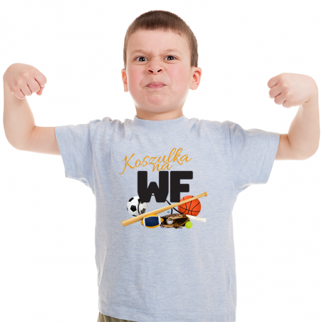 T-shirt Kids Szary | Koszulka na WF 3