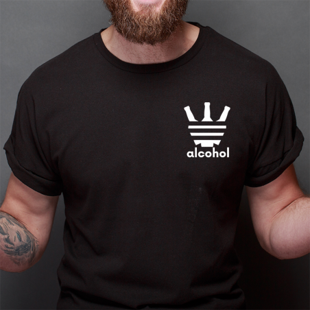 T-shirt Oversize Czarny | Alcohol - Logo