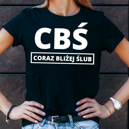 T-shirt Lady Czarny | CBŚ