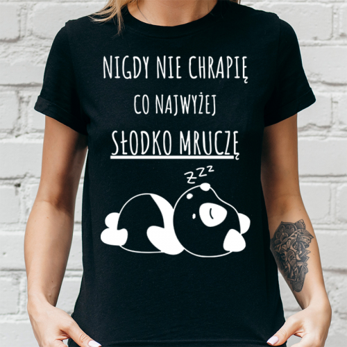 T-shirt Lady Czarny | Nigdy...