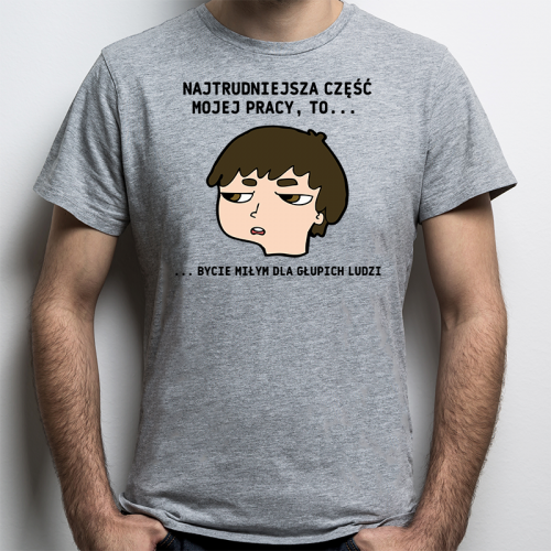 T-shirt Oversize Szary |...