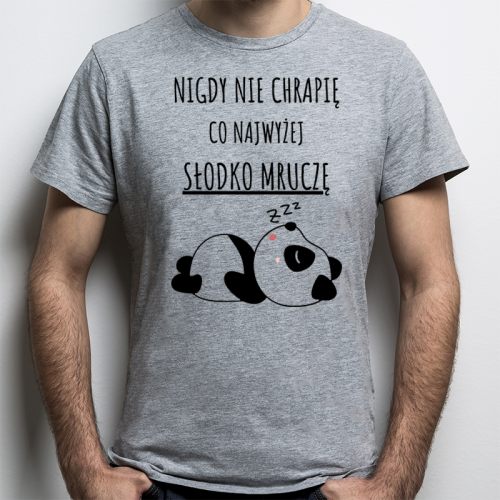 T-shirt Oversize Szary |...