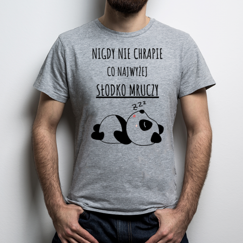 T-shirt Oversize Szary |...