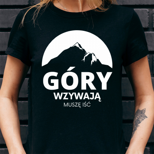 T-shirt Lady Czarny | Góry...