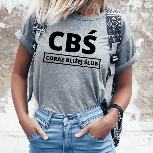 T-shirt Lady Szary | CBŚ