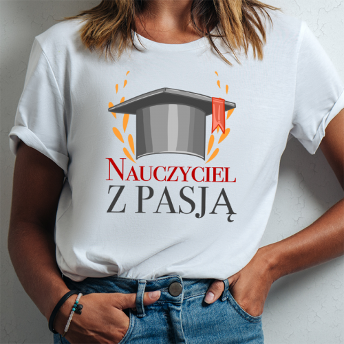 T-shirt lady DTG Nauczyciel...
