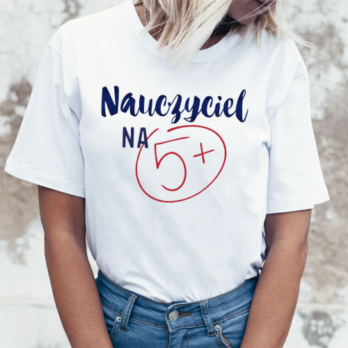 T-shirt lady DTG Nauczyciel...