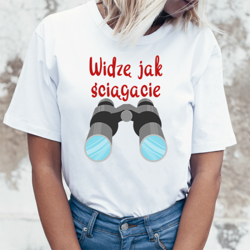 T-shirt lady DTG Widzę jak...