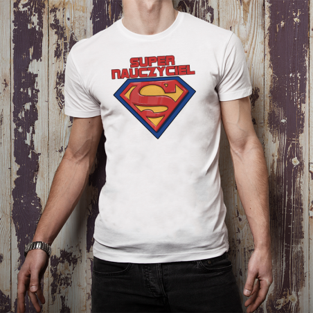 T-shirt oversize DTG Super nauczyciel 2