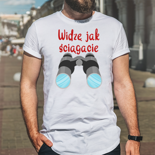 T-shirt oversize DTG Widzę...