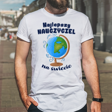 T-shirt oversize DTG Najlepszy nauczyciel na świecie