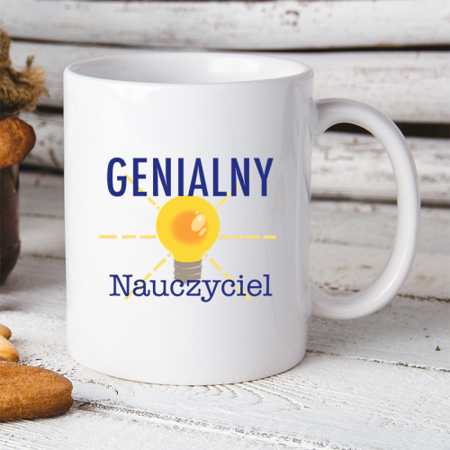 Kubek z nadrukiem Genialny...