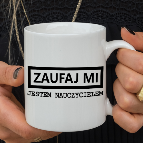 Kubek z nadrukiem Zaufaj mi